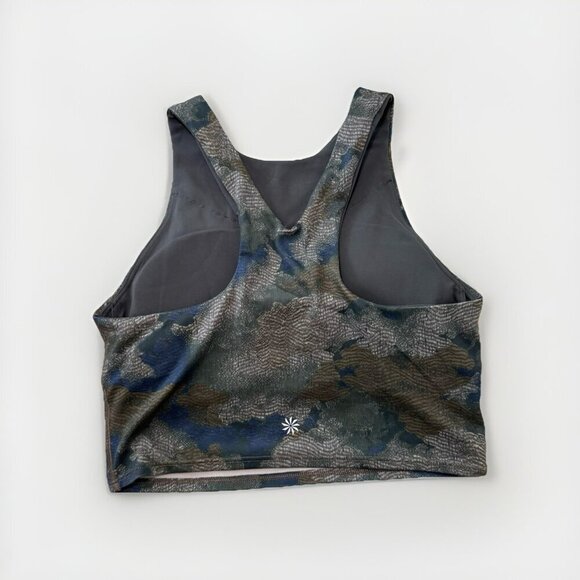 ATHLETA Conscious Crop Bra Size XS Soutien-Gorge Camouflage Green - Picture 5 of 5